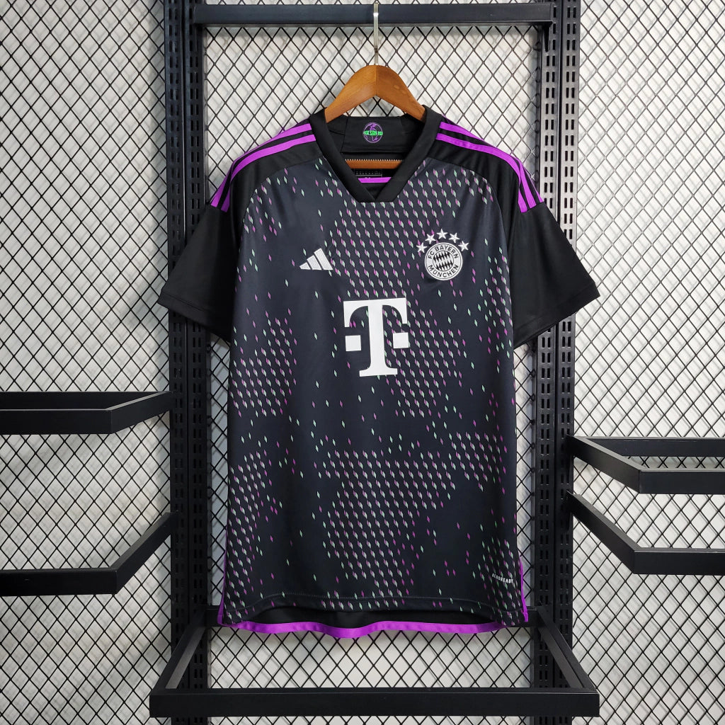 Bayern Munich 2023/24 Away Shirt - Black/Purple