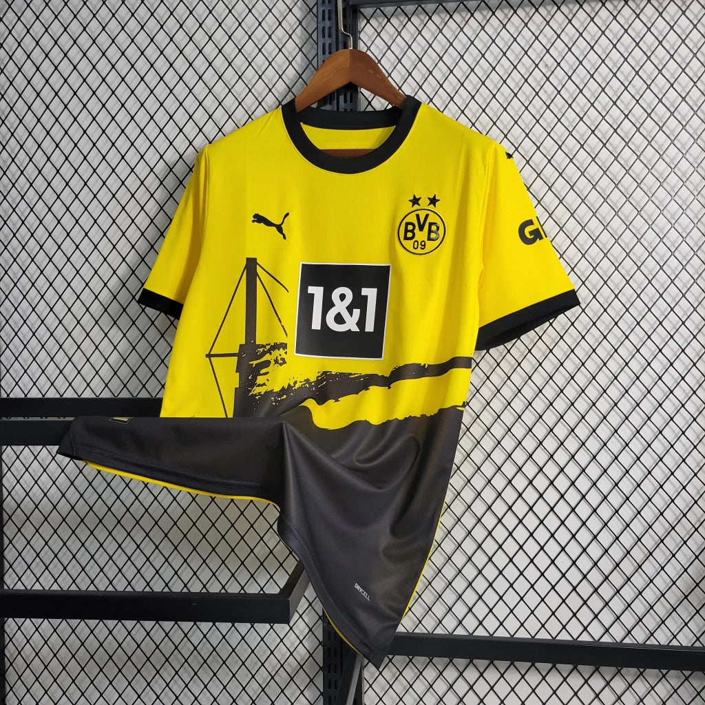Camiseta Borussia Dotmund I 2023/24 - Amarillo/Negro