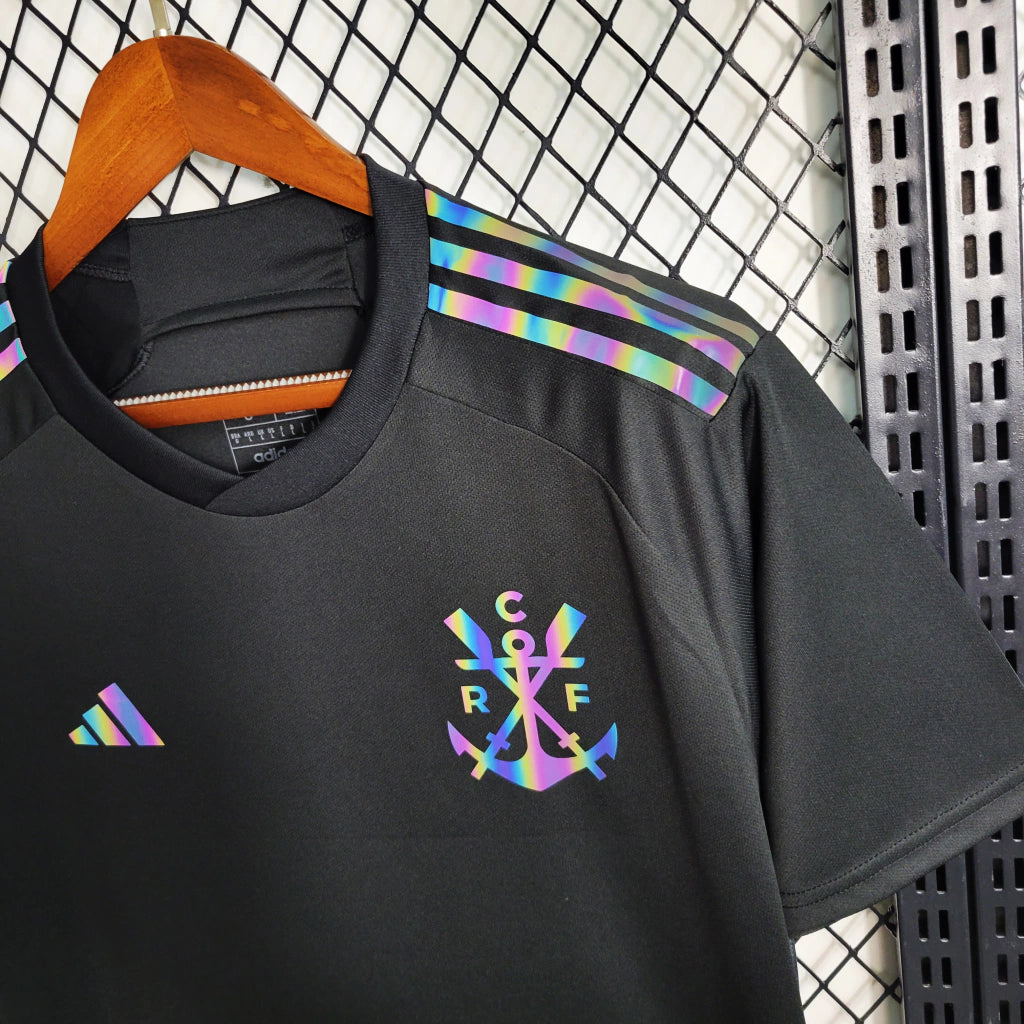 Camiseta Flamengo III 2023 Rojo Negro