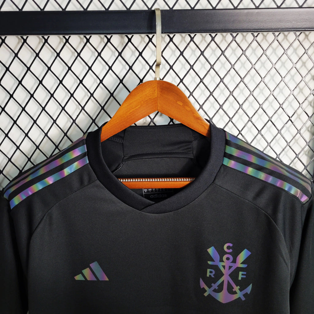 Camiseta Flamengo III 2023 Rojo Negro