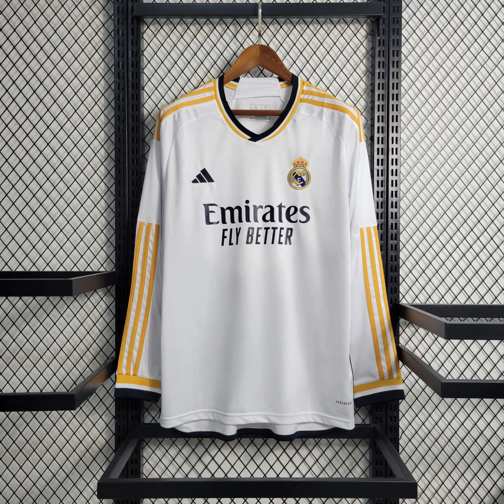 Camiseta Real Madrid Primera 2023/24 - Manga larga - Blanco