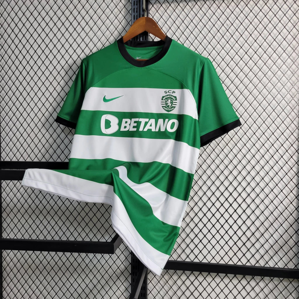 Camisola Sporting I 2023/24 - Verde/Branca