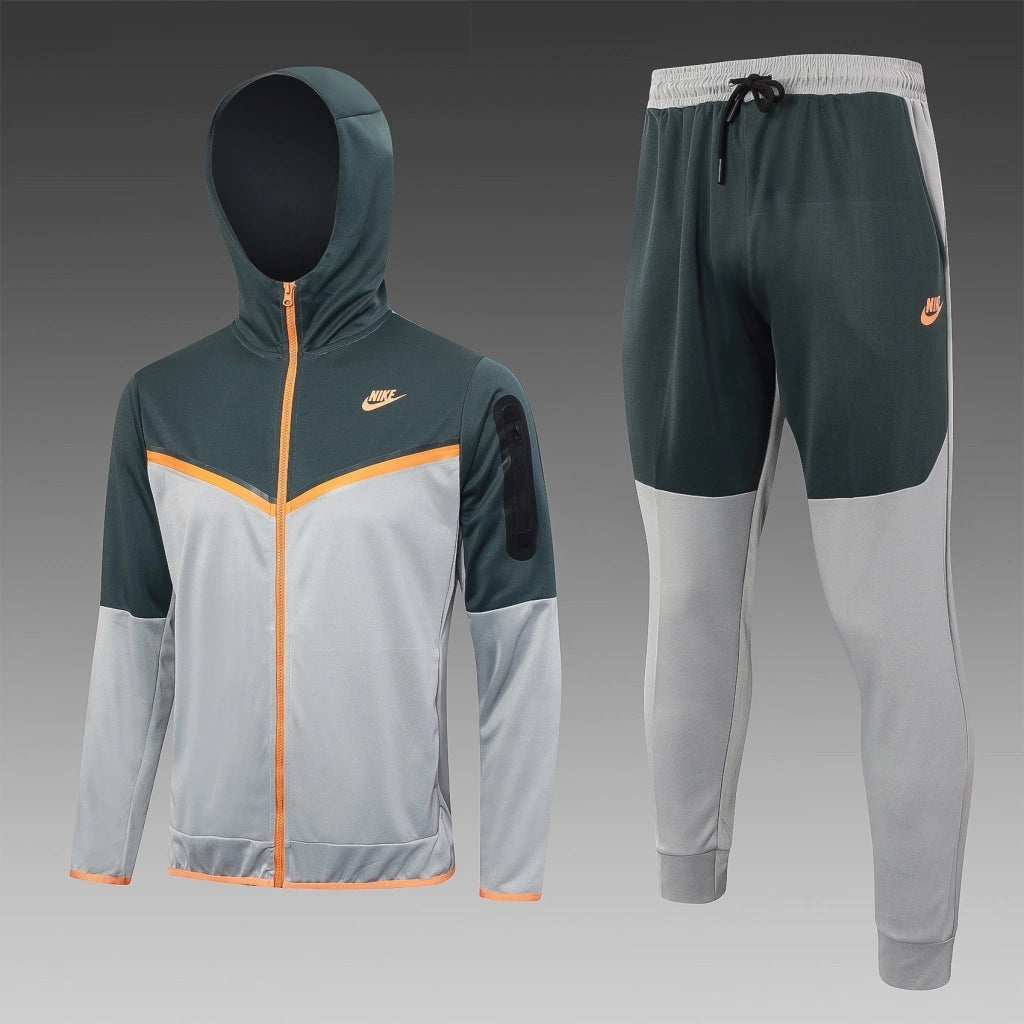 Nike Sportswear Windrunner - Cinza/Verde/Laranja