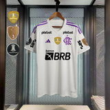 Camisola Guarda Redes Flamengo 2023 - Branco/Roxo