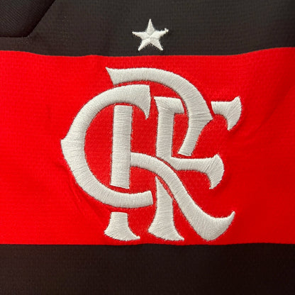 Camisola Flamengo I 2024 Manga Comprida - Rubro Negro