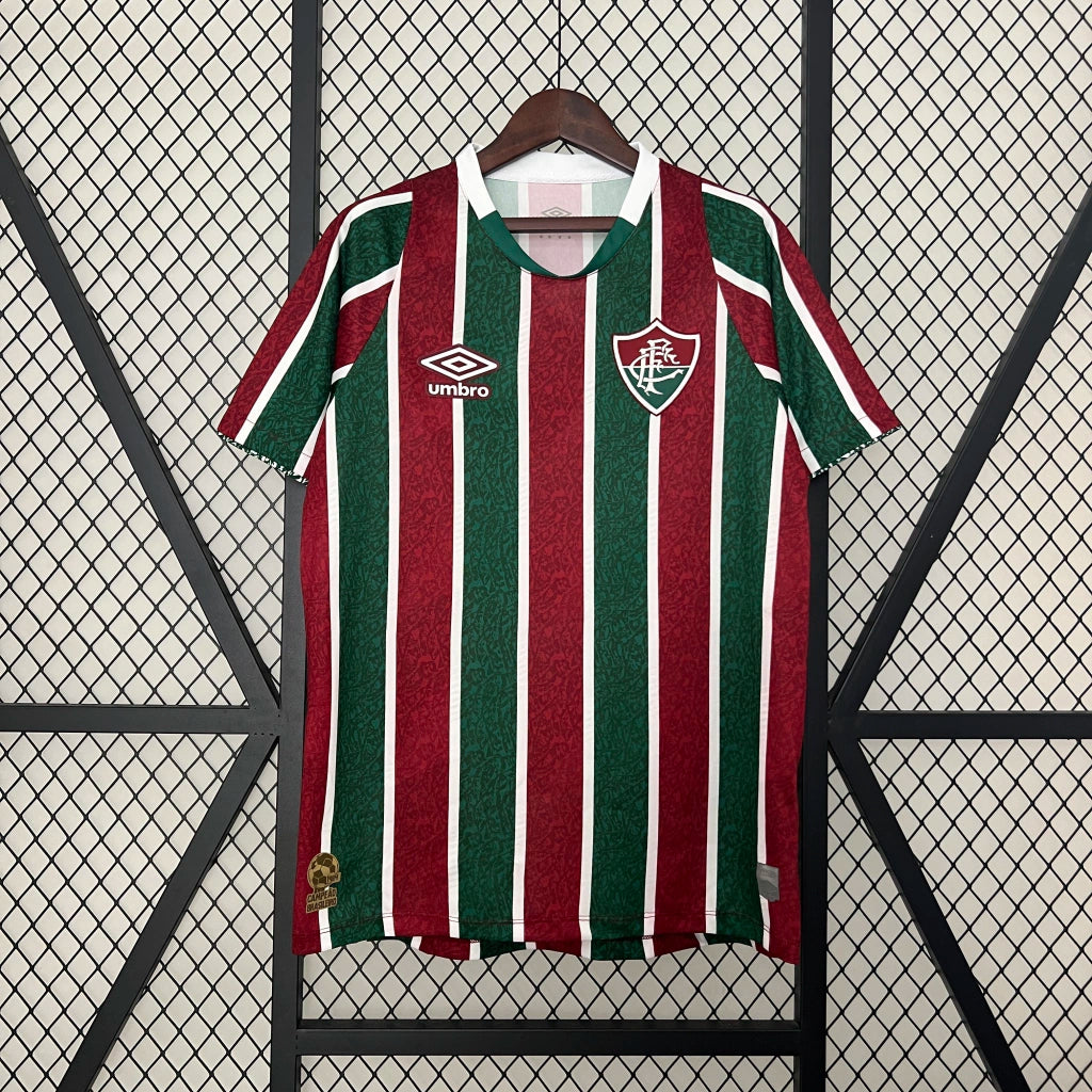 Camisola Fluminense I 2024 - Bordô/Vermelho