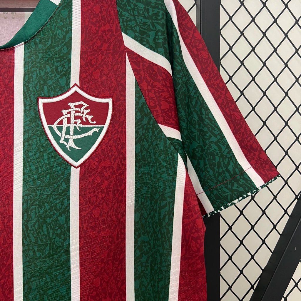 Camisola Fluminense I 2024 - Bordô/Vermelho