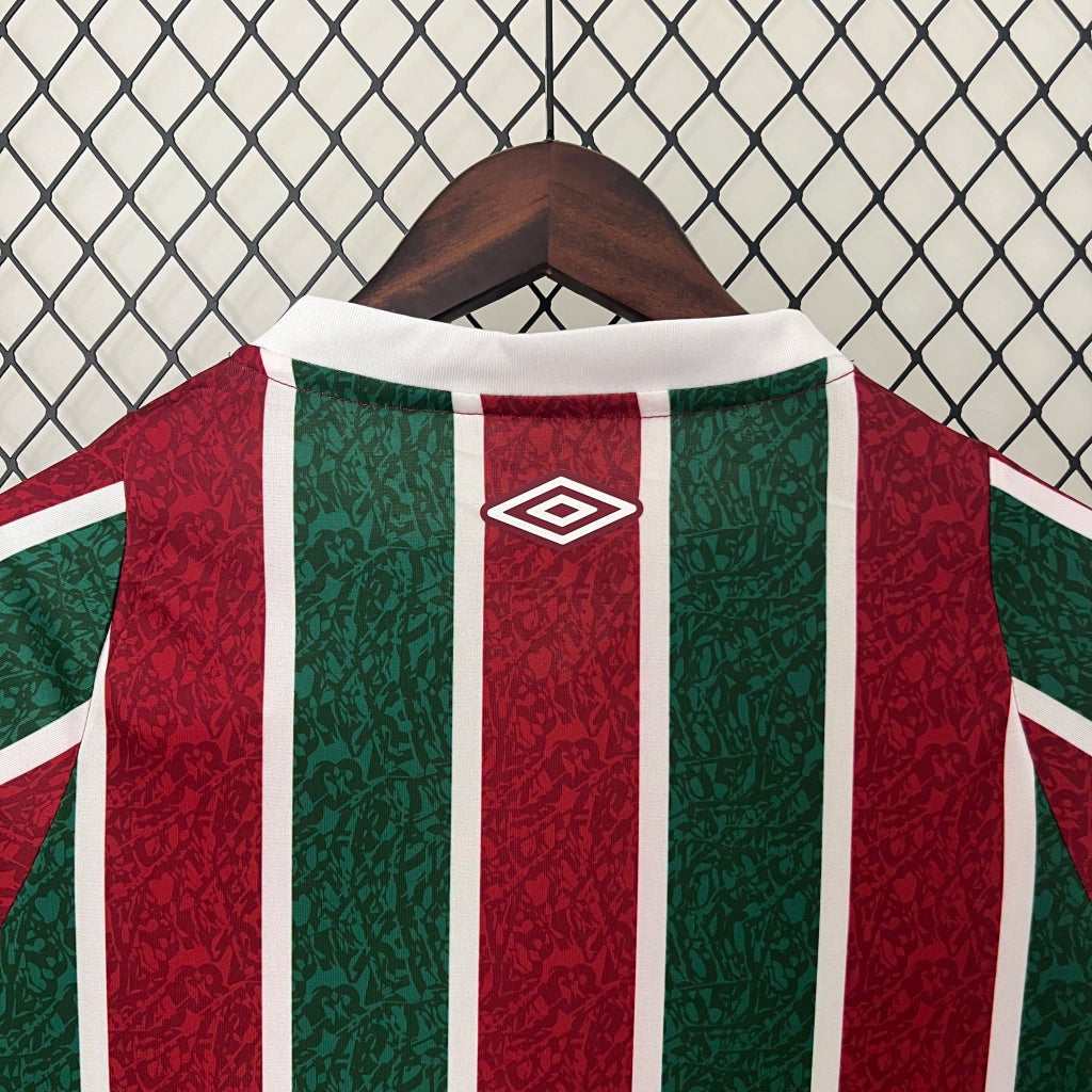 Camisola Fluminense I 2024 - Bordô/Vermelho