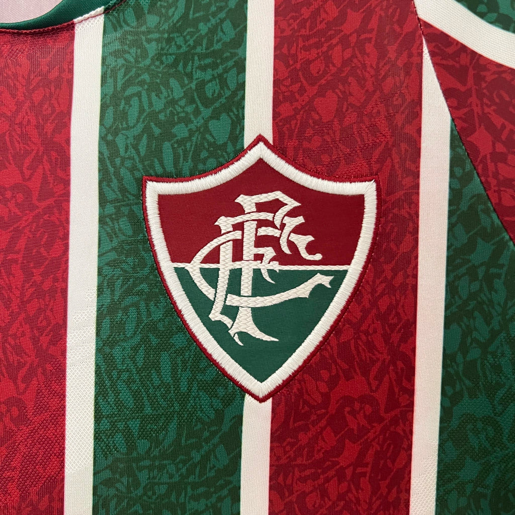 Camisola Fluminense I 2024 - Bordô/Vermelho