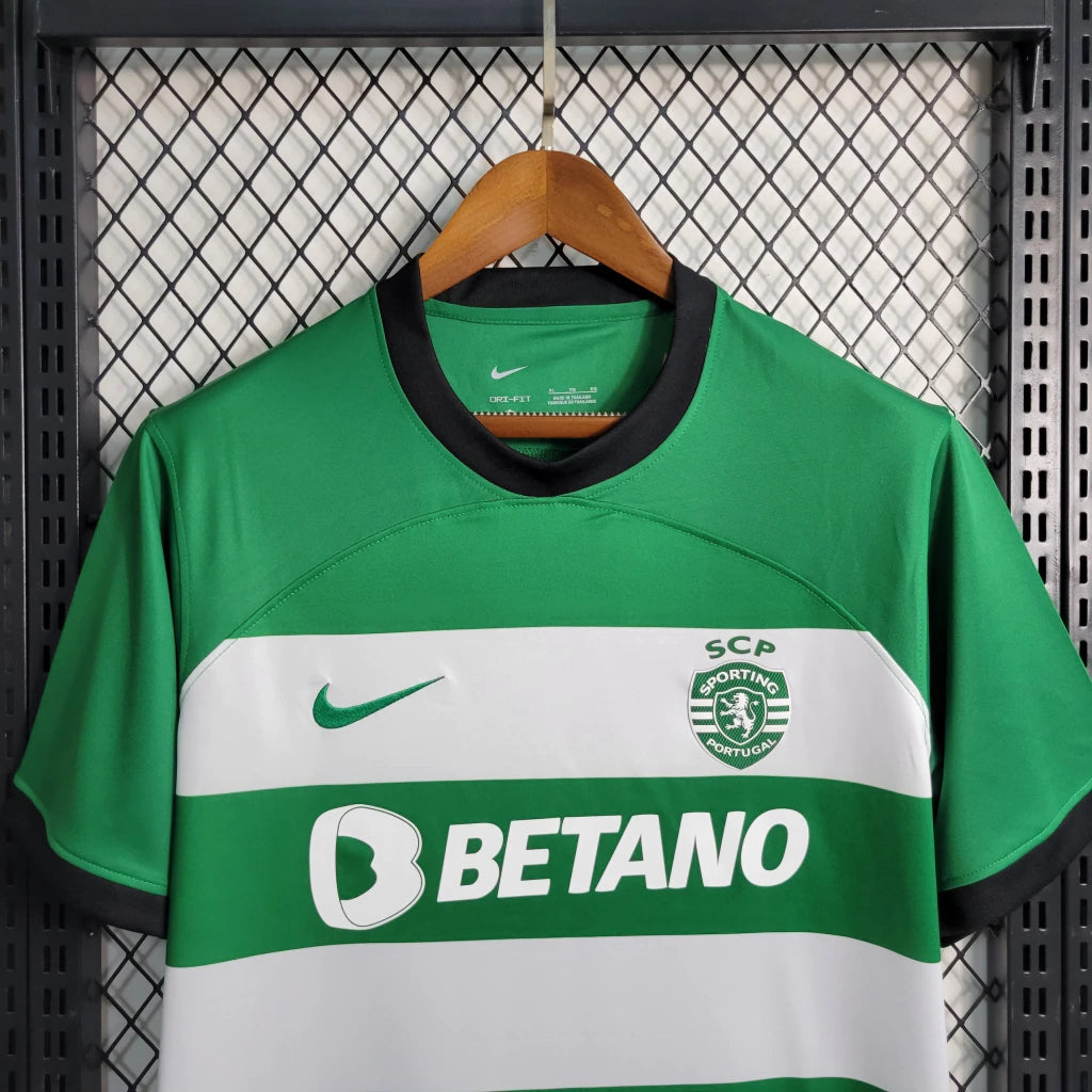 Camisola Sporting I 2023/24 - Verde/Branca