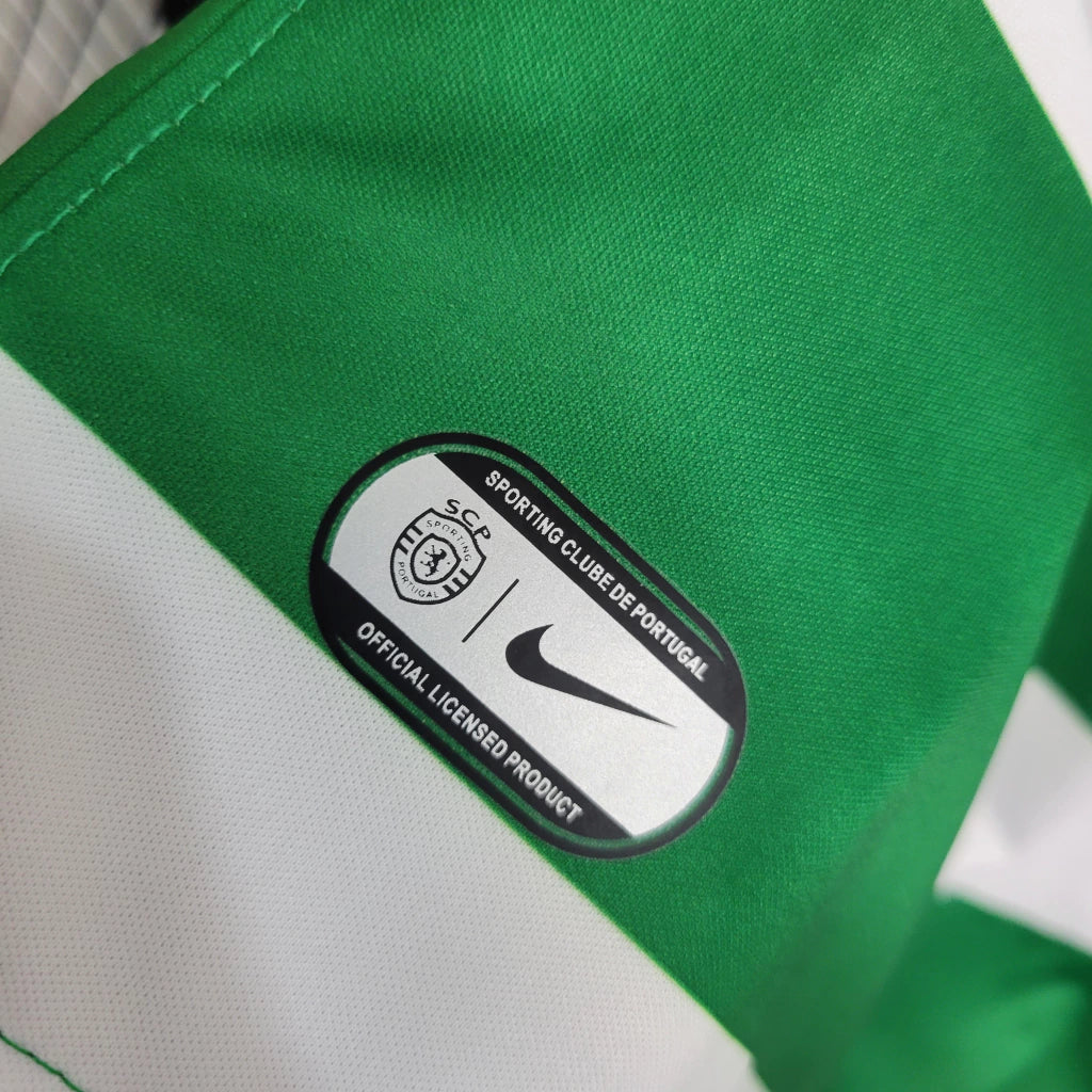 Camisola Sporting I 2023/24 - Verde/Branca