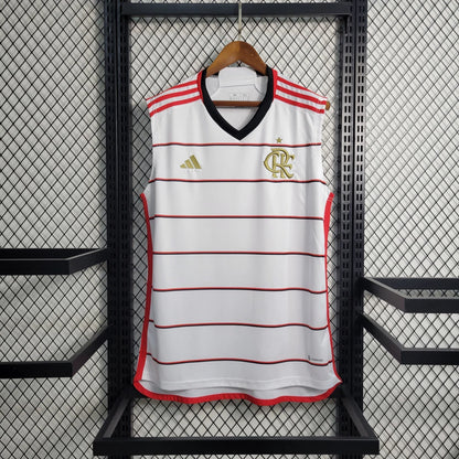 Camisola Flamengo II 2023  - Branca - Sem Mangas