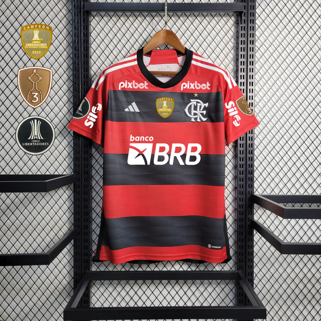 Camisola Flamengo I 2023 - Rubro Negro