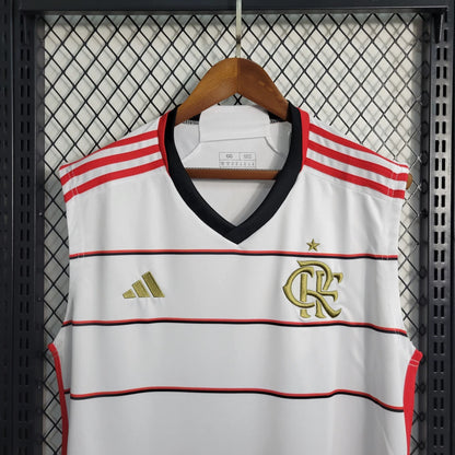 Camisola Flamengo II 2023  - Branca - Sem Mangas