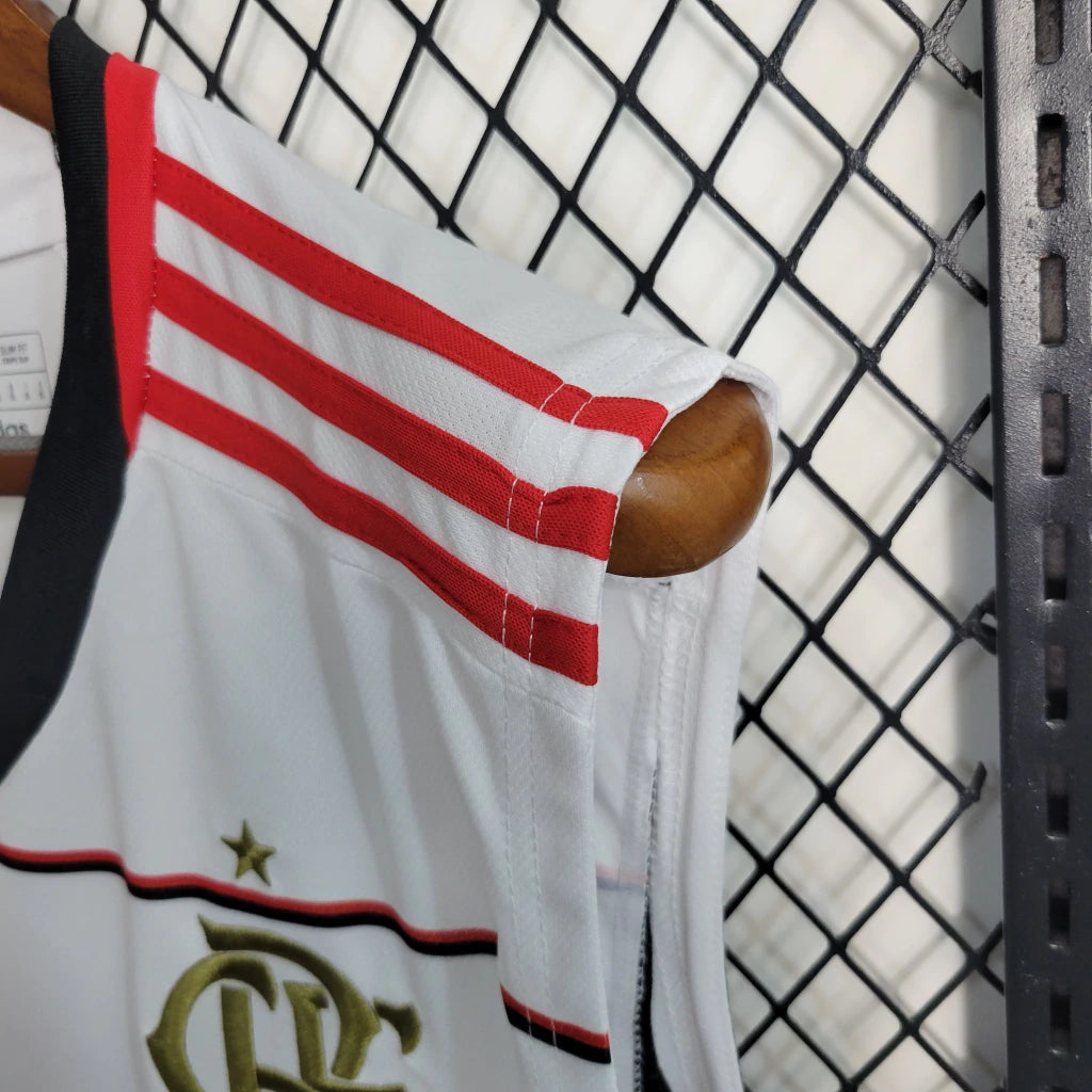 Camisola Flamengo II 2023  - Branca - Sem Mangas